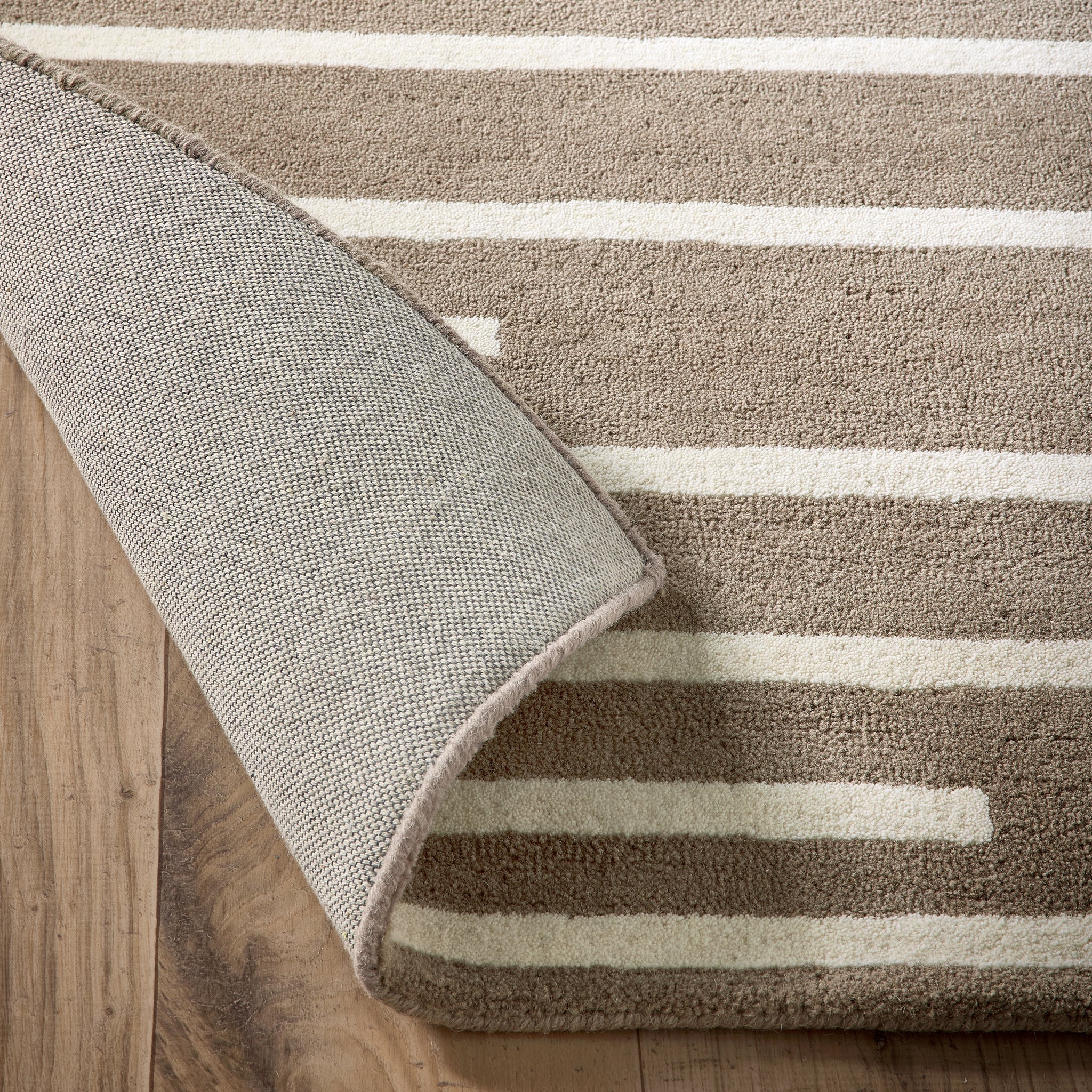 Origins Broken Stripe Beige Rug
