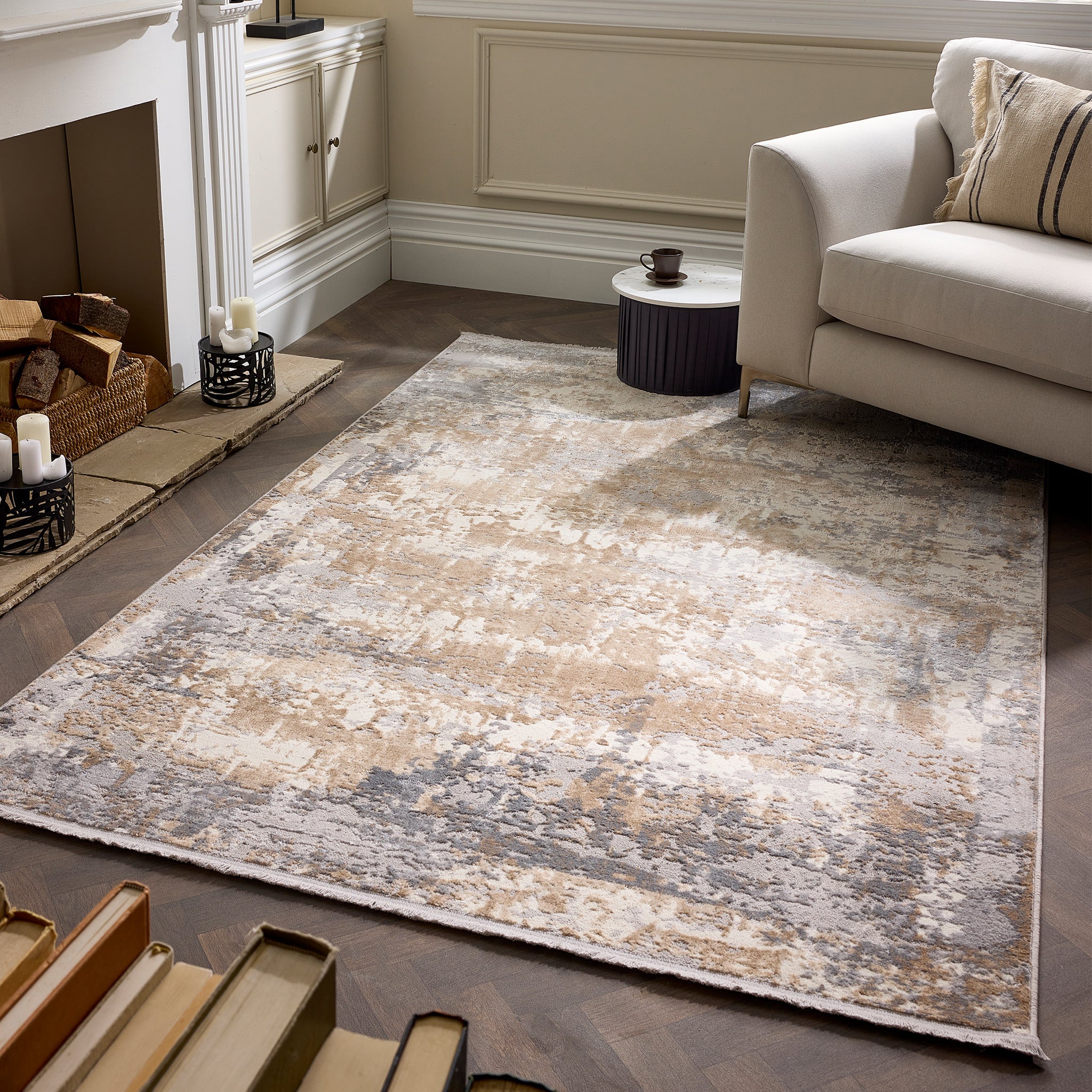 Origins Cosimo Distressed Rug Blue/Grey Rug