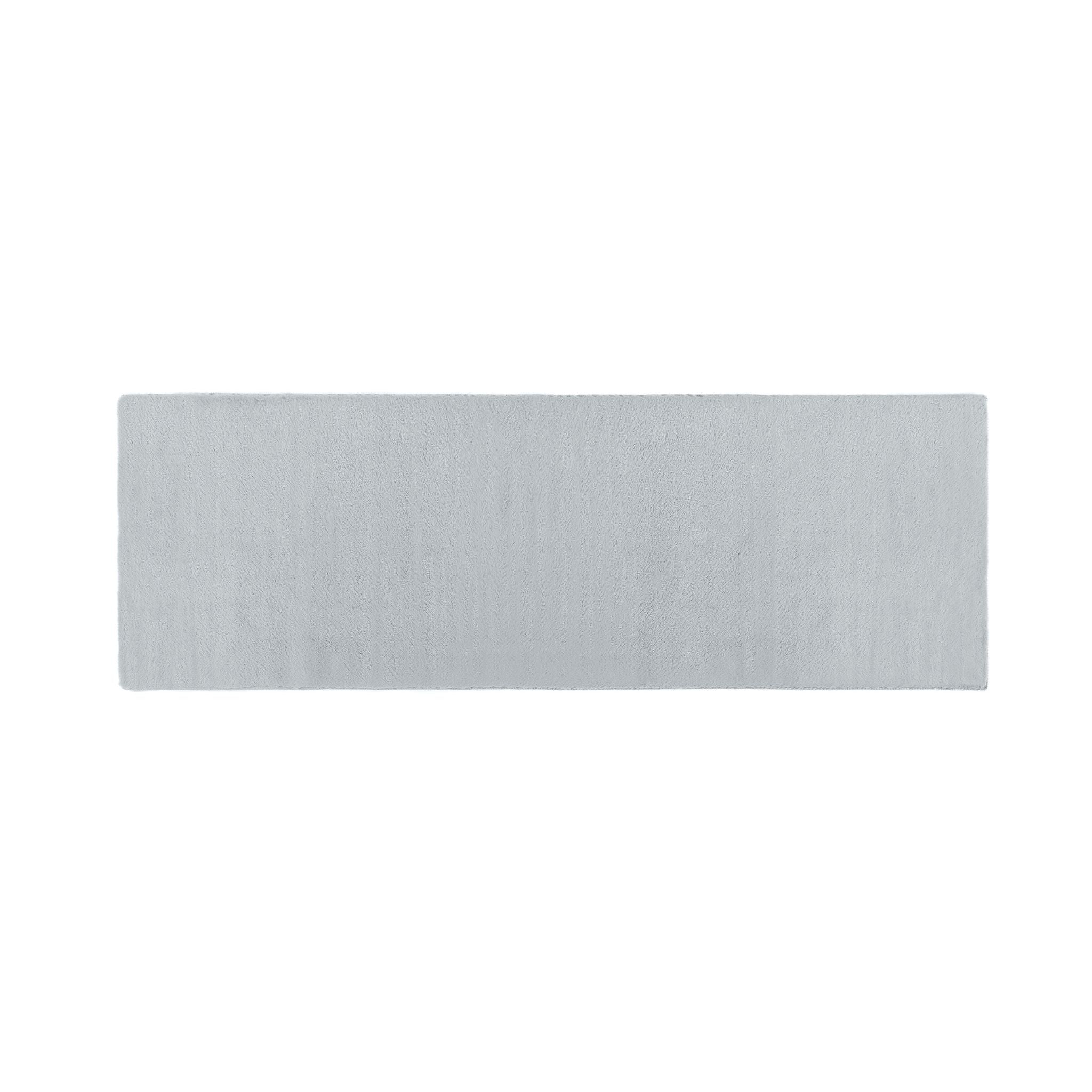 Origins Washable Faux Fur Grey Rug