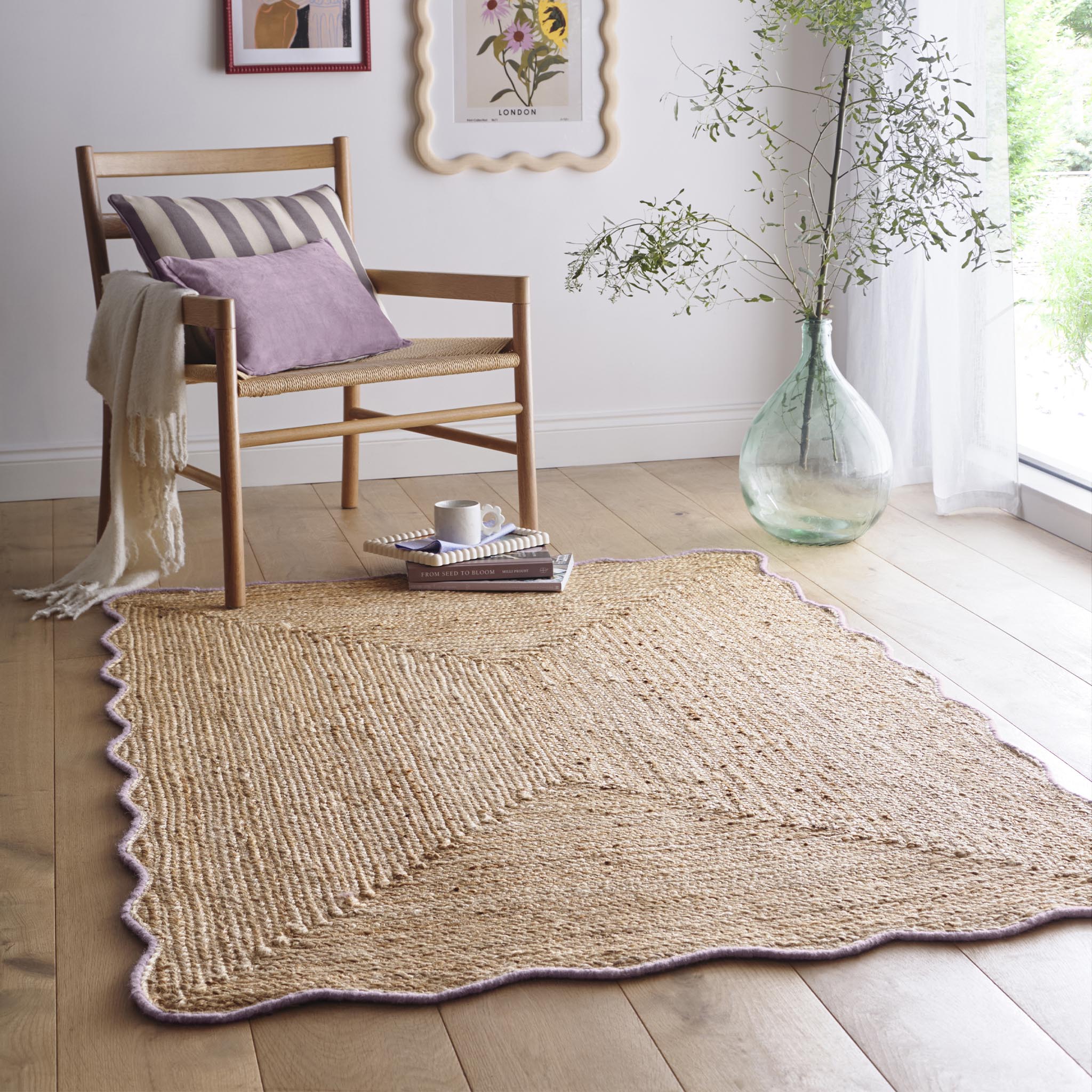 Origins Jute Scalloped Edge Rug