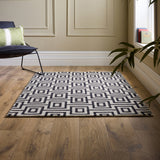 Origins Labyrinth Black/White Rug