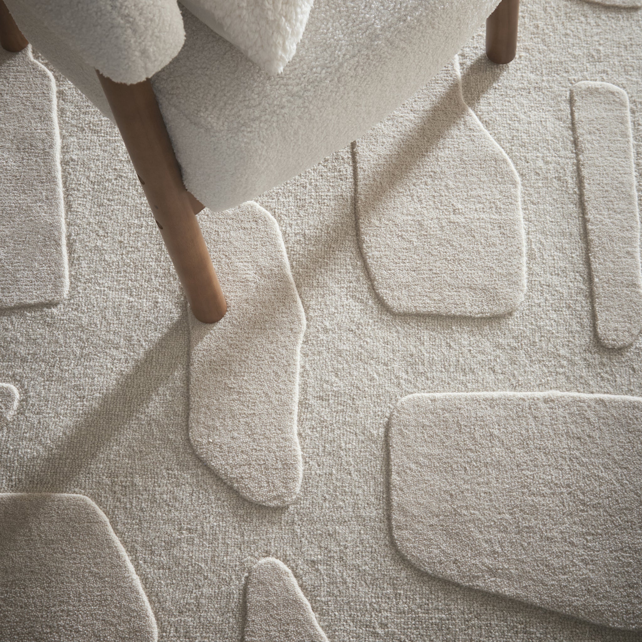 Origins Sculptured Stone Oatmeal Rug