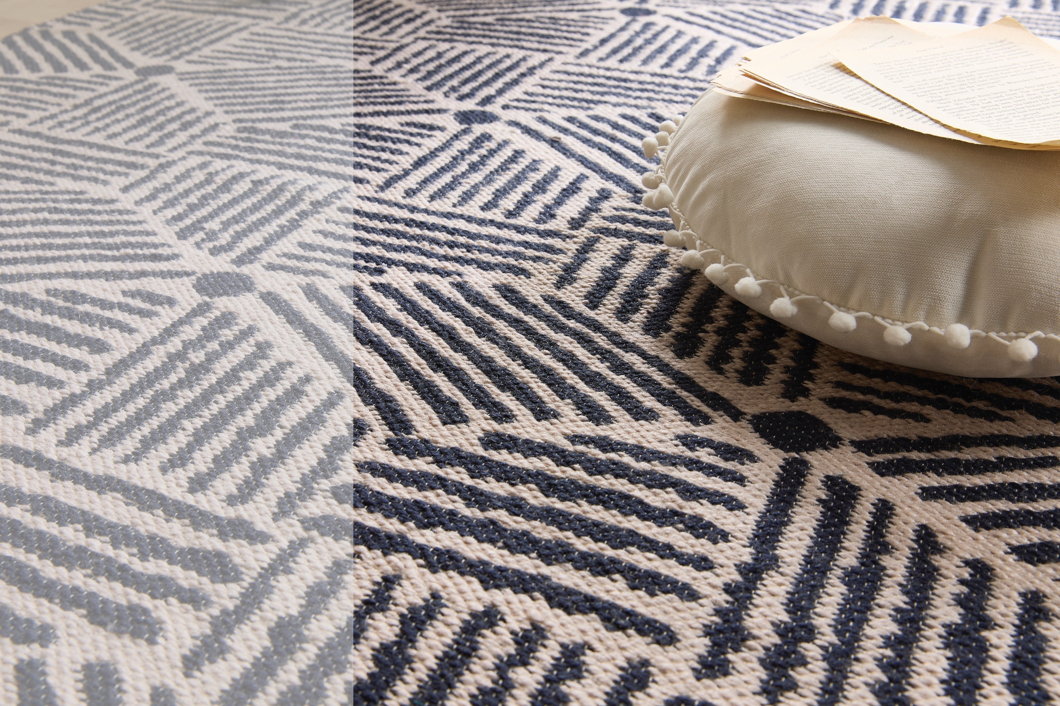 Origins Etch Natural/Navy Rug