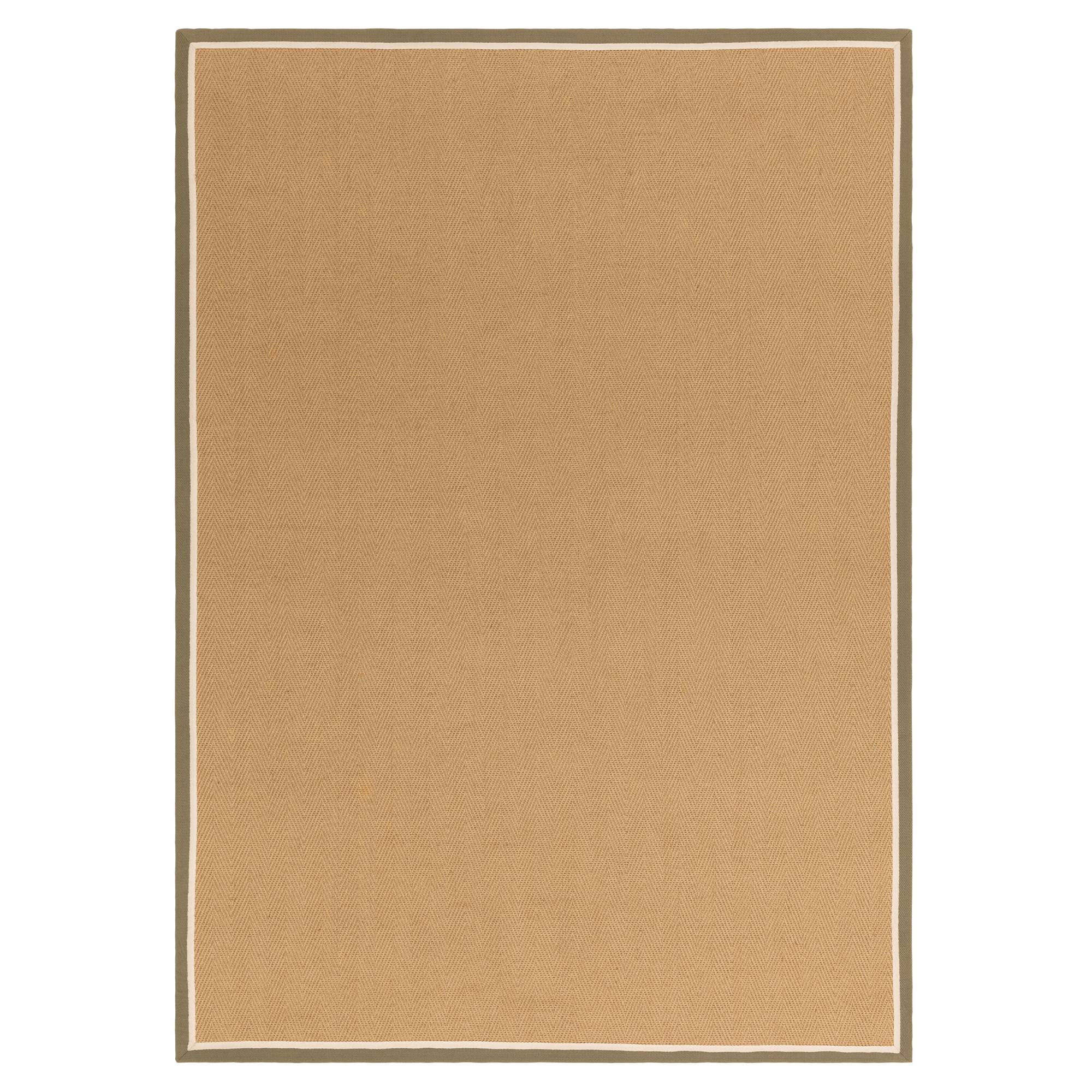 Asiatic Bordo Herringbone Rug - Khaki Cream - 240 x 340