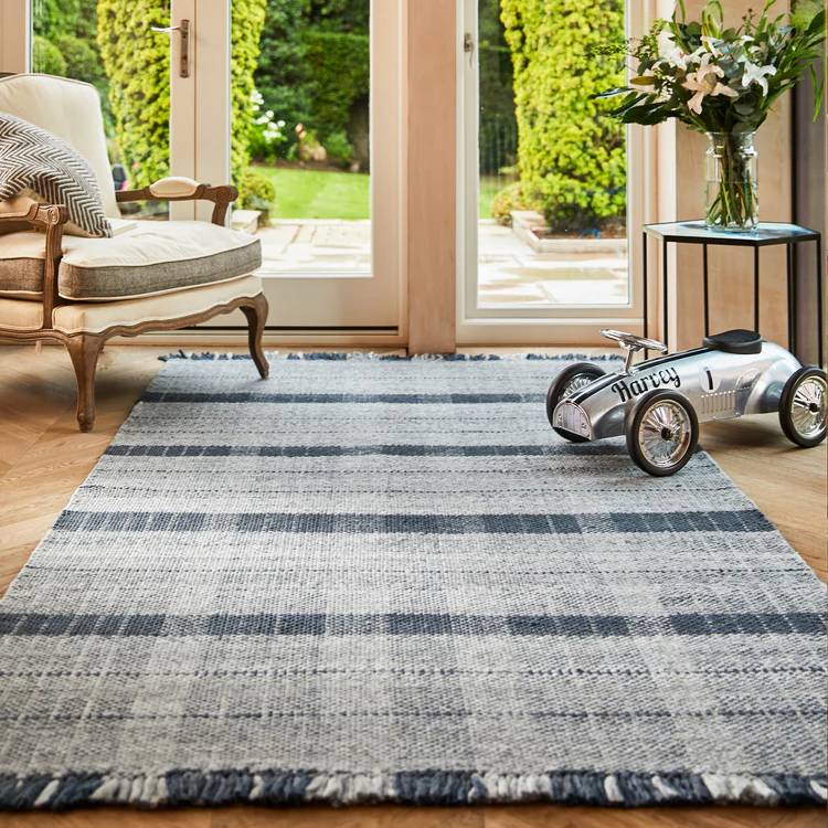 Origins Highland Check Navy Rug