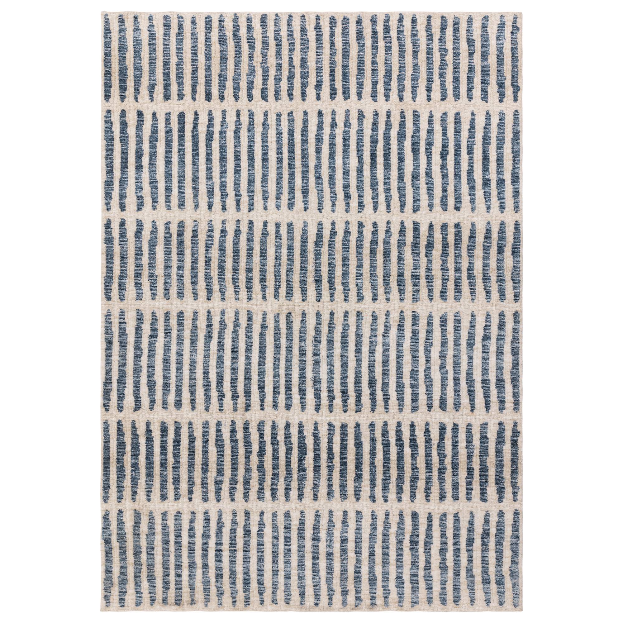 Asiatic Mason Grid Rug - Blue - 200 x 290