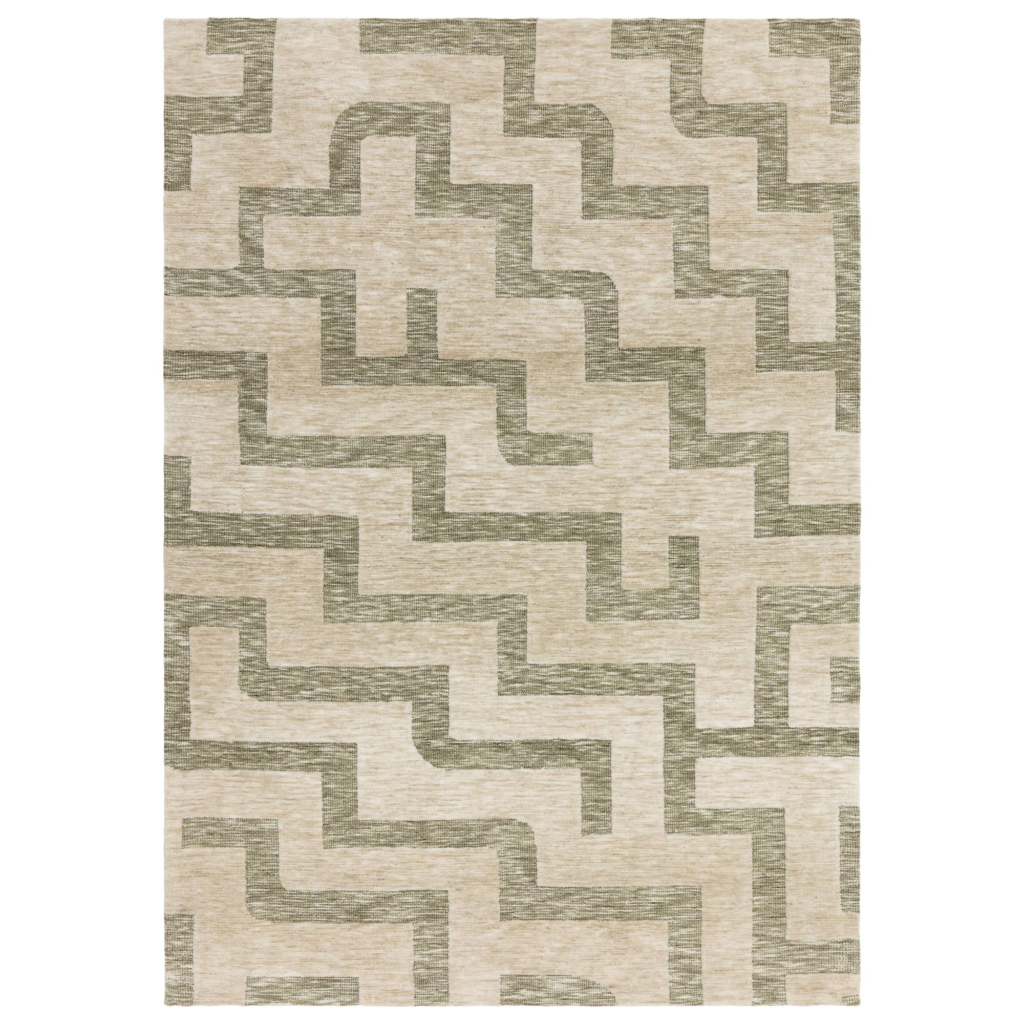 Asiatic Mason Maze Rug - Green - 200 x 290