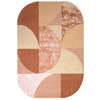 Asiatic Matrix Oval Earth Rug - Pink - 200 x 300