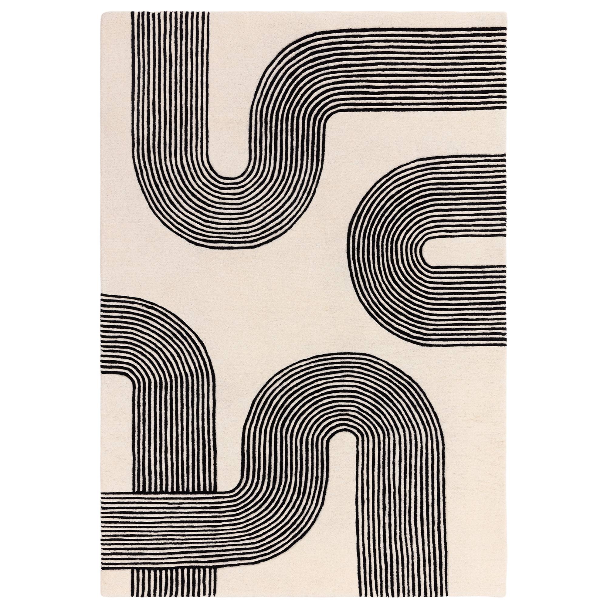 Asiatic Matrix Arches Rug - Black - 200 x 300