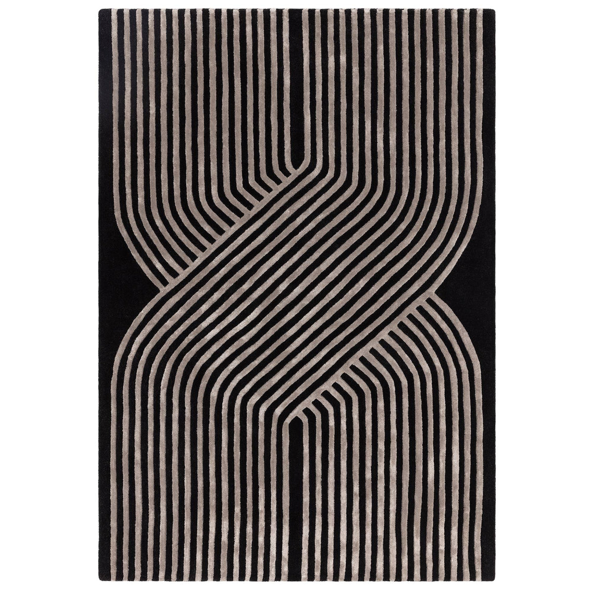 Asiatic Matrix Solsitice Rug - Gunmetal - 200 x 300