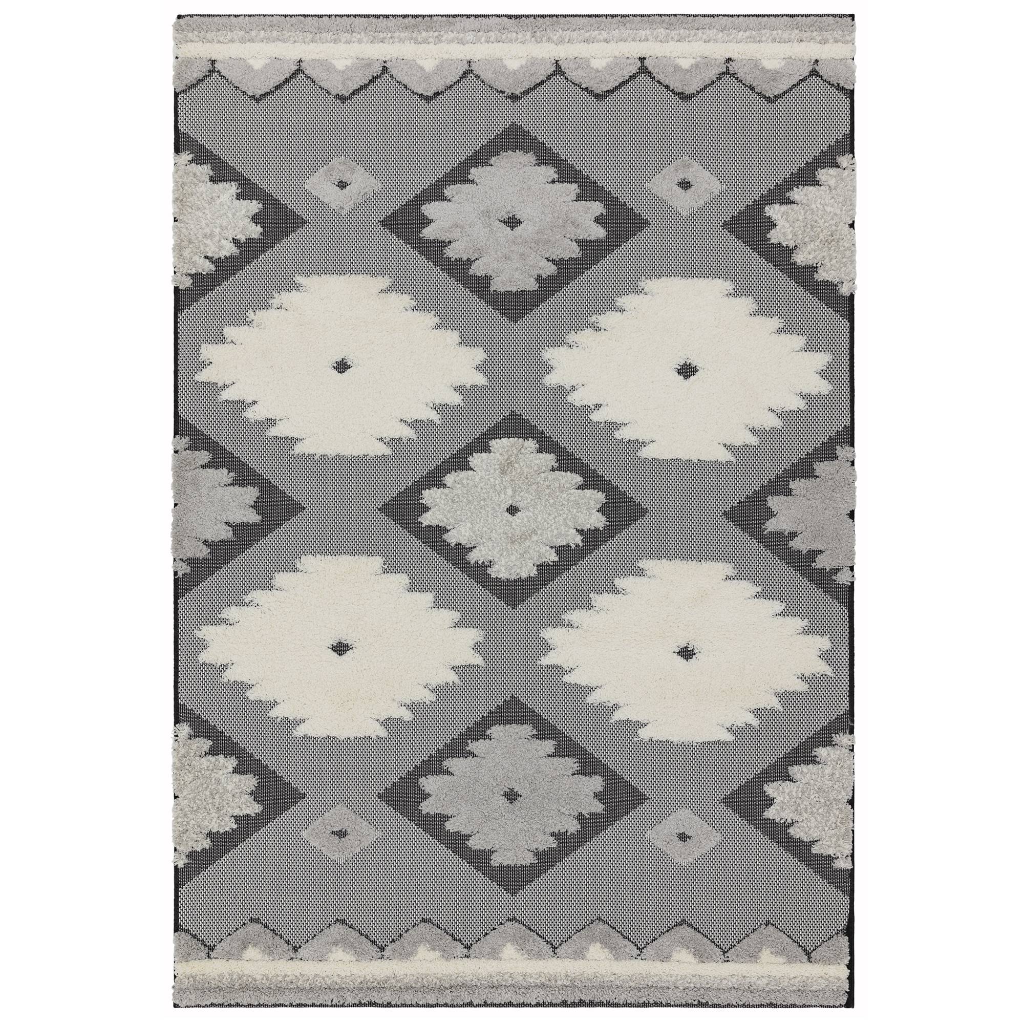 Asiatic Monty Tribal Rug - Black/Cream - 200 x 290