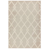 Asiatic Monty Diamond Rug - Beige/Cream - 160 x 230