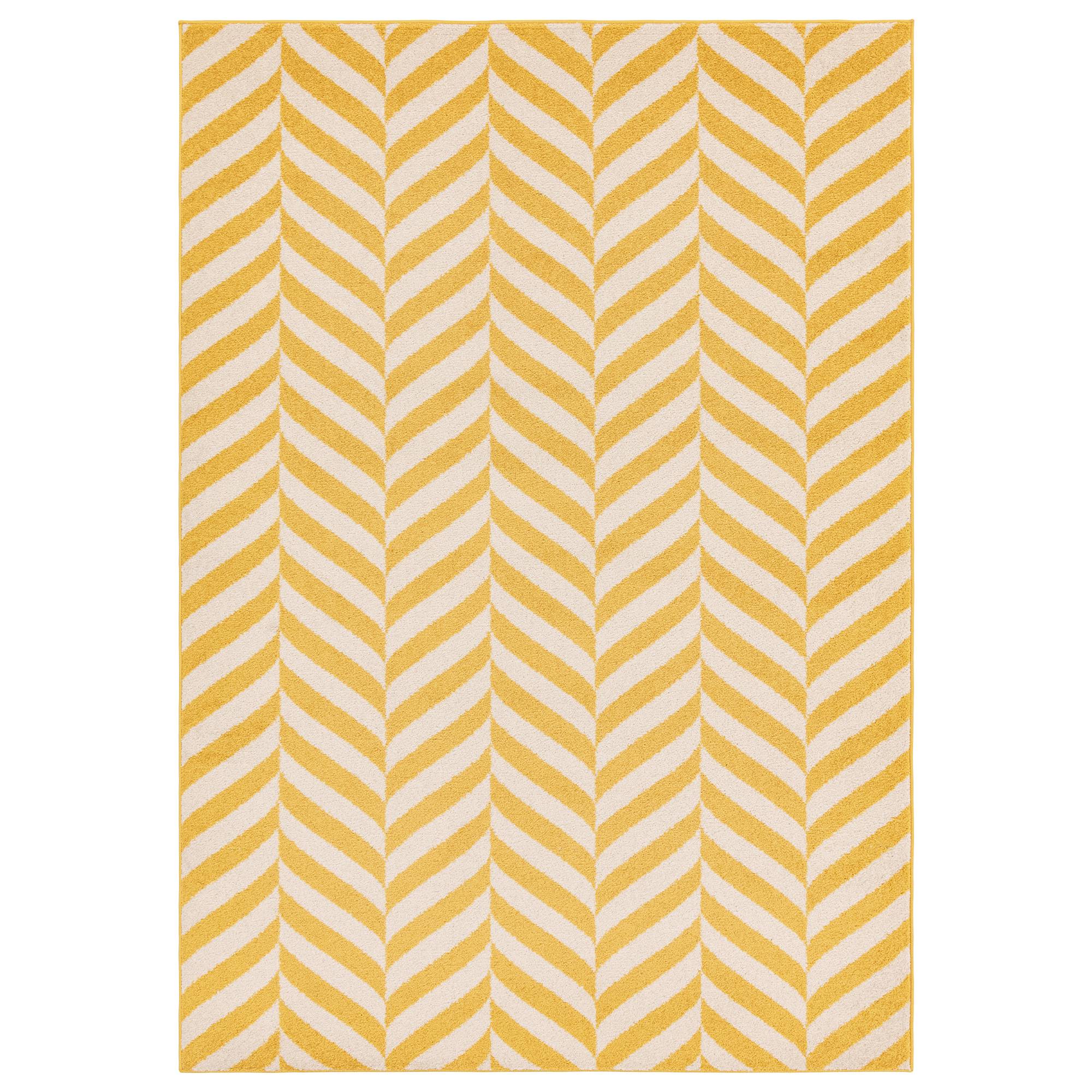 Asiatic Muse Chevron Rug - Yellow - 200 x 290