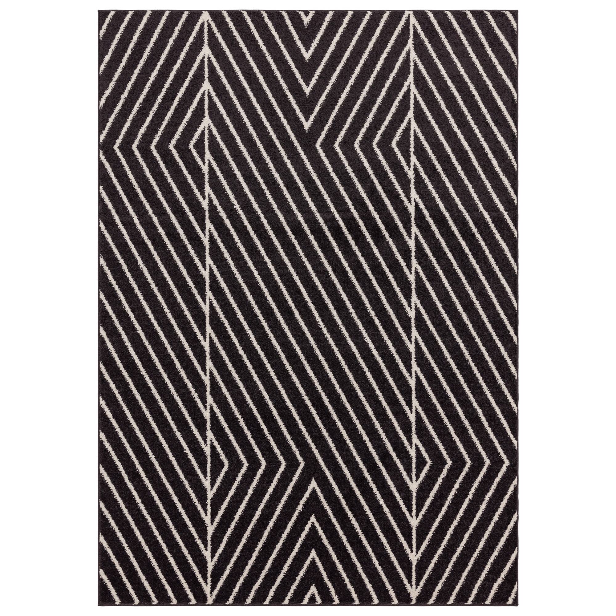 Asiatic Muse Linear Rug - Black - 120 x 170