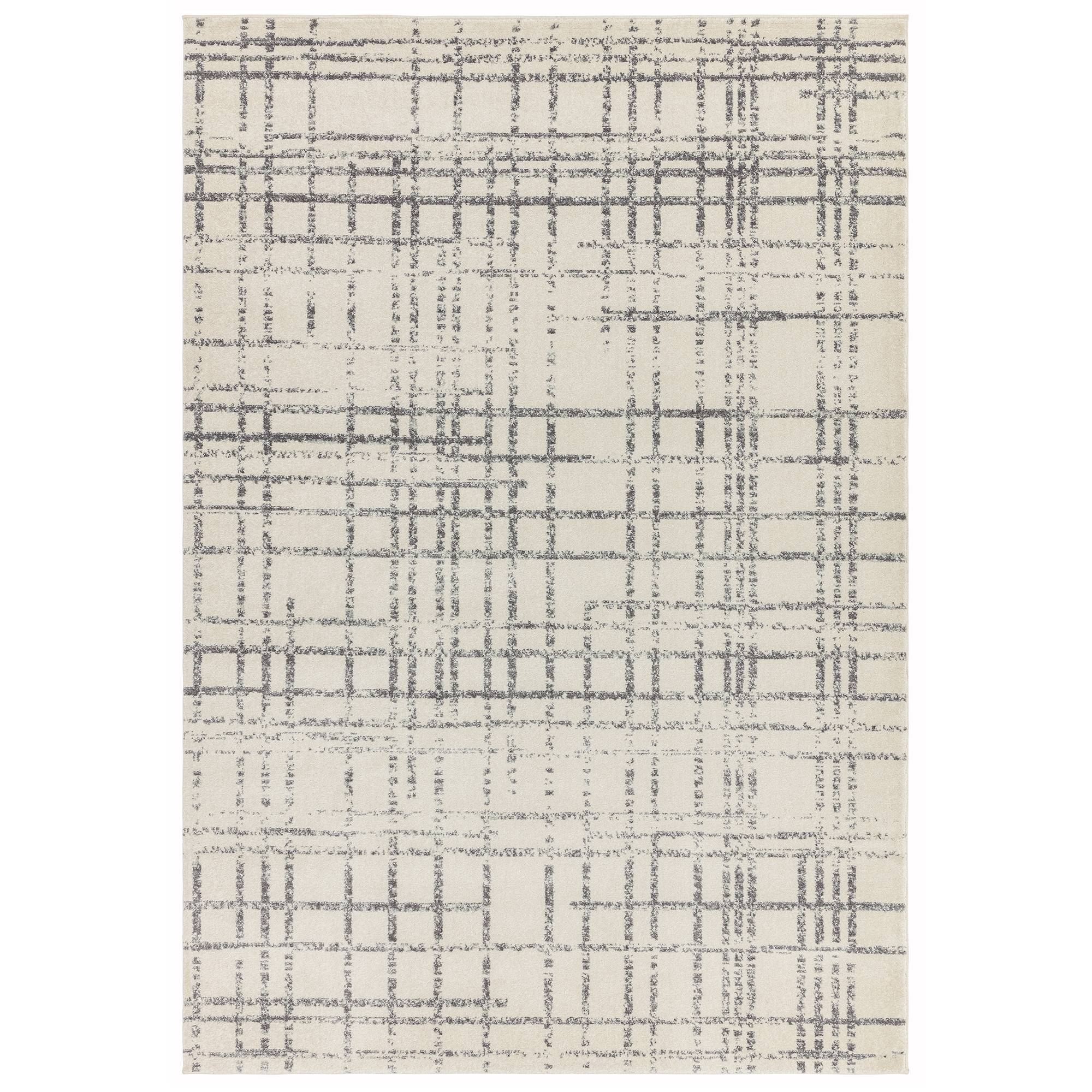 Asiatic Nova Grid Rug - Grey - 200 x 290