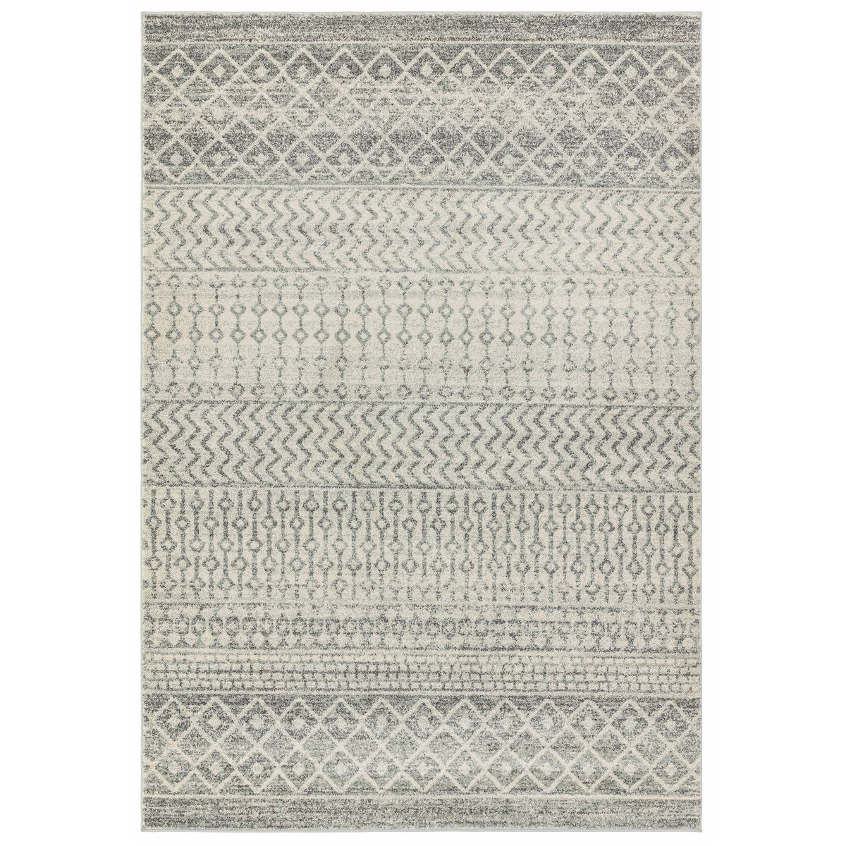 Asiatic Nova Aztec Rug - Grey - 200 x 290
