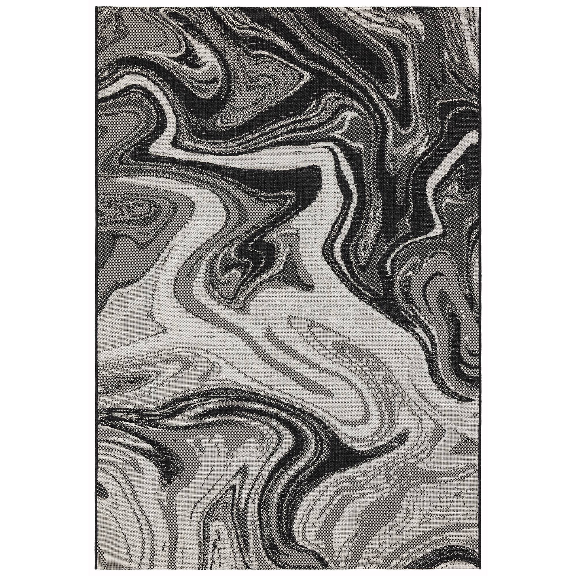Asiatic Patio Marble Rug - Black - 80 x 150