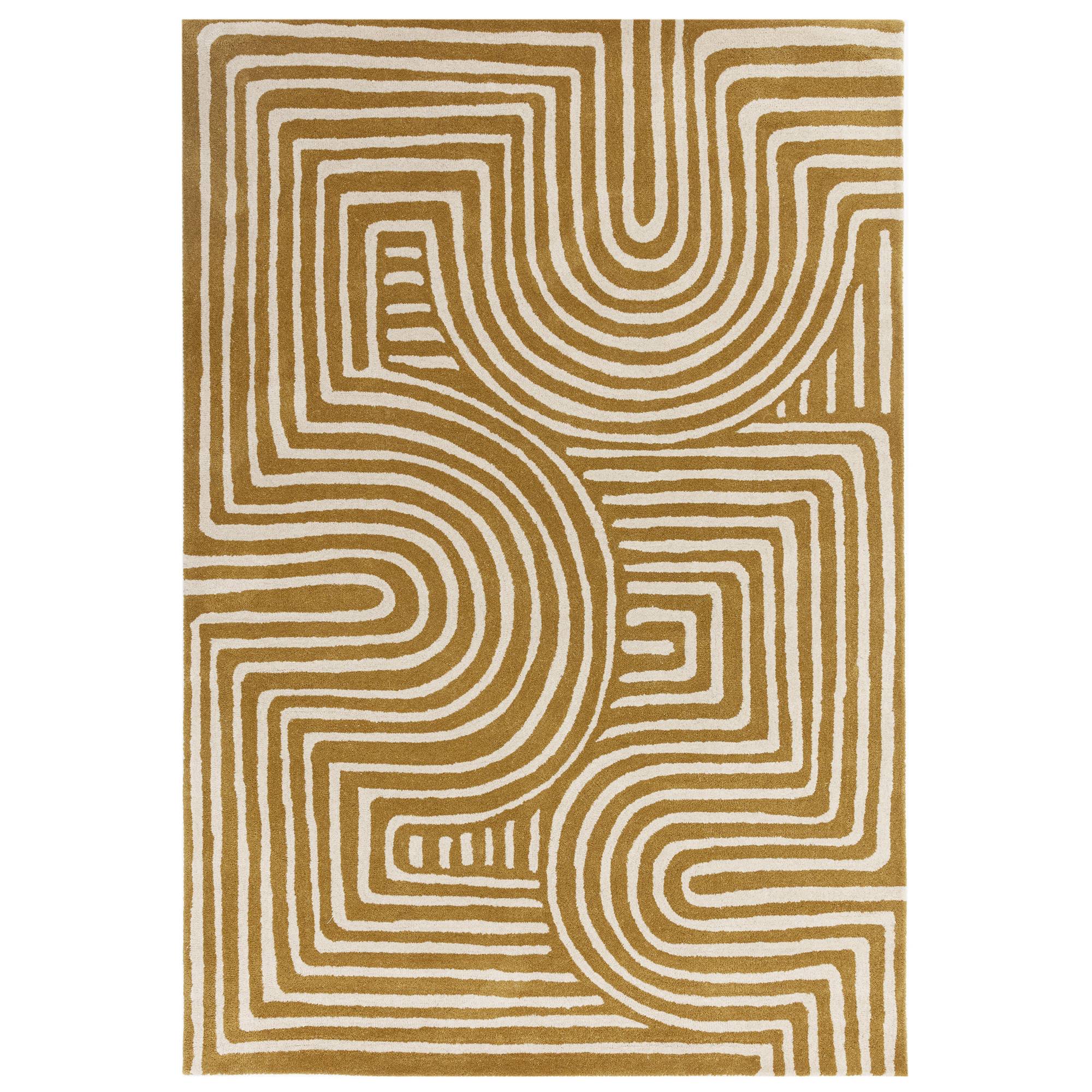 Asiatic Reef Curve Rug - Ochre - 200 x 290