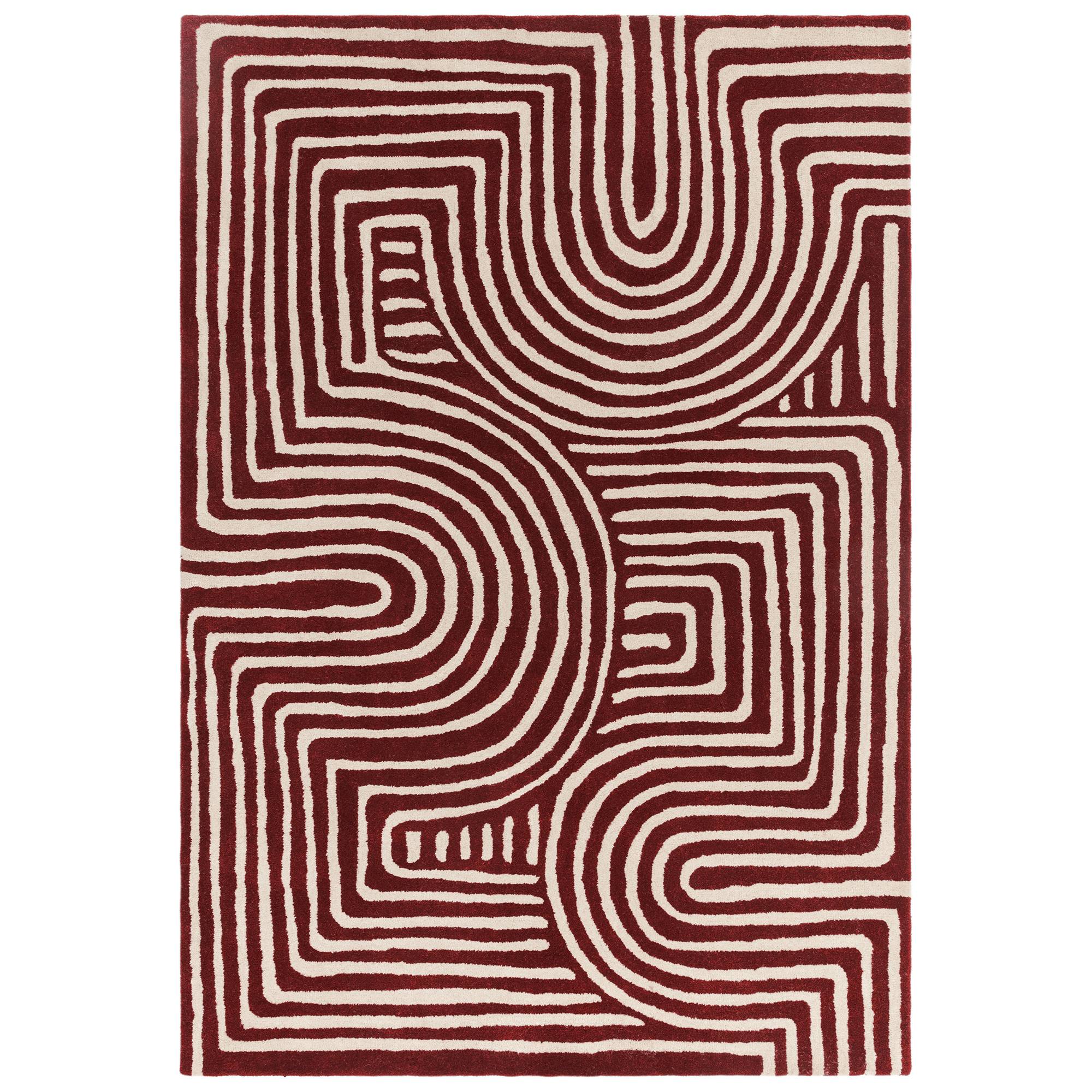 Asiatic Reef Curve Plum Rug - Purple - 200 x 290