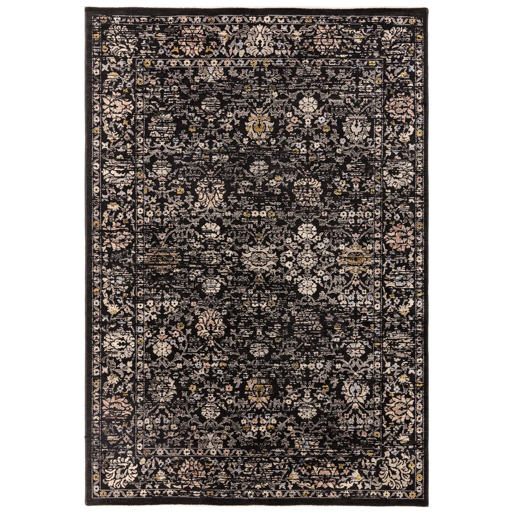 Asiatic Sovereign Vintage Floral Rug - Black - 240 x 330