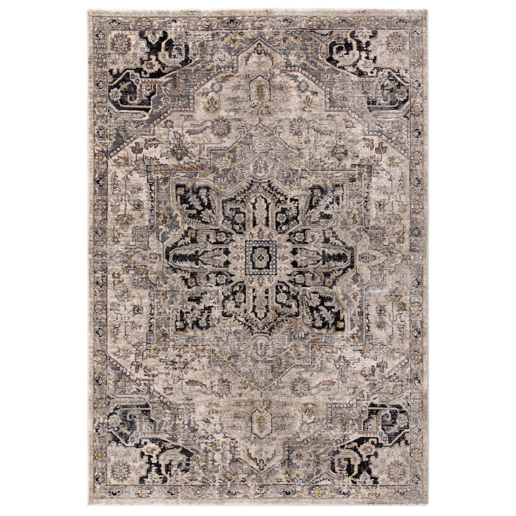 Asiatic Sovereign Antique Medallion Rug - Grey/Silver - 240 x 330