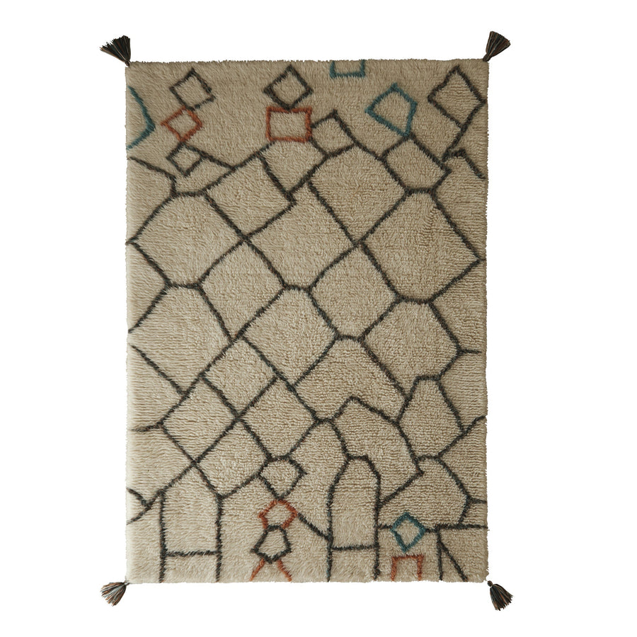 Origins Berber Knotted Chain Ivory/Multi Rug