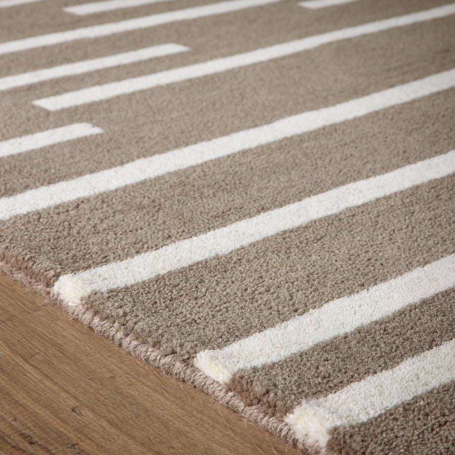 Origins Broken Stripe Beige Rug