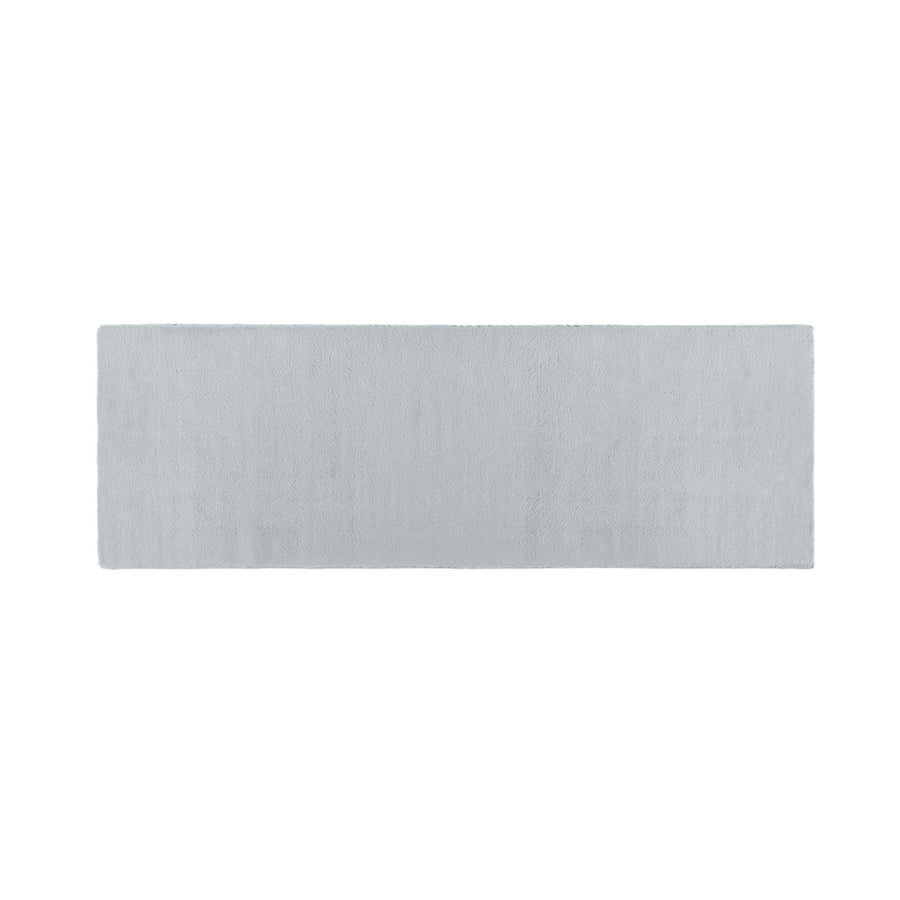 Origins Washable Faux Fur Grey Rug