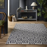 Origins Labyrinth Black/White Rug