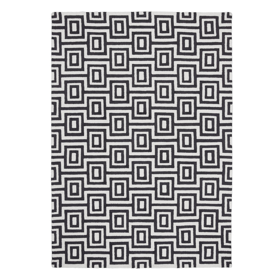 Origins Labyrinth Black/White Rug