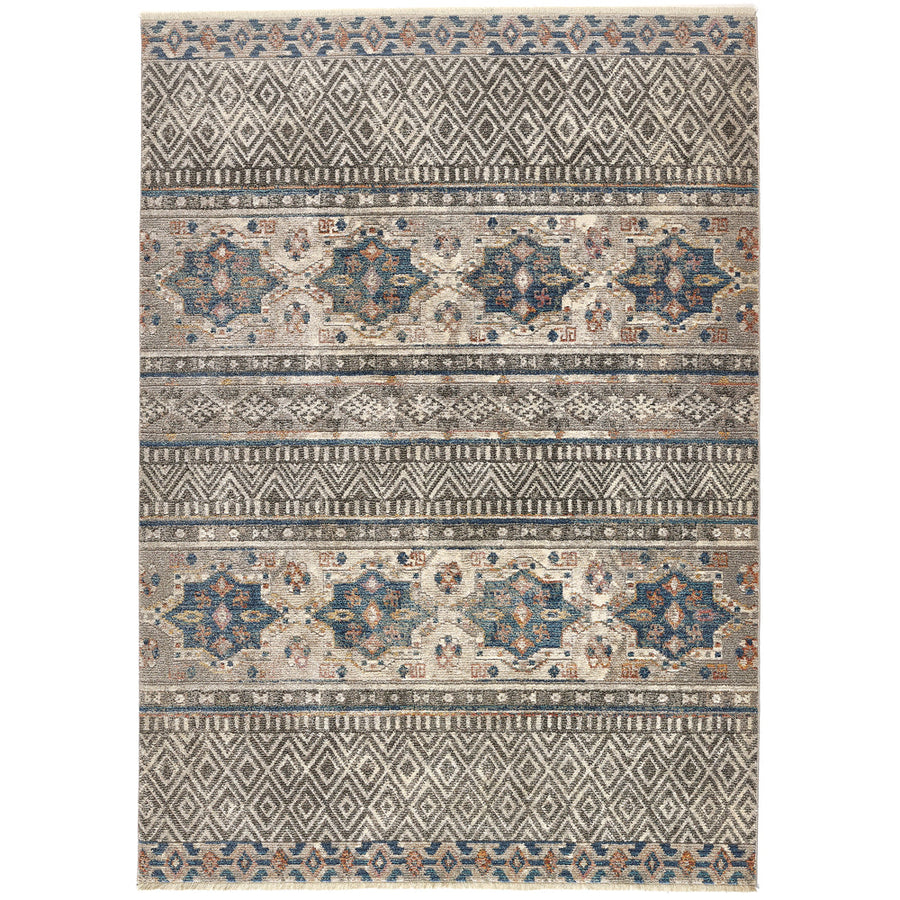 Origins Mandala Stripe Grey Rug