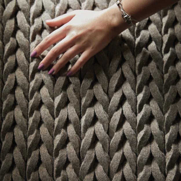 Rug Guru Urbane Textured Wool Rug