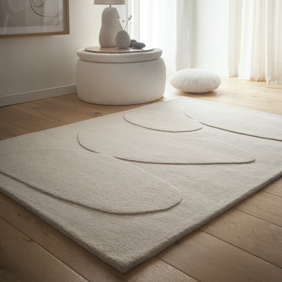 Origins Sculptured Pebble Oatmeal Rug