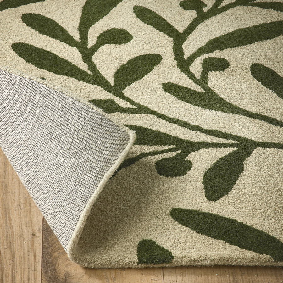 Origins Trailing Leaf Cream/Green Rug
