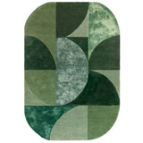 Asiatic Matrix Oval Rug - Forest - 200 x 300