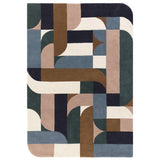 Asiatic Matrix Klotski Rug - Teal - 200 x 300