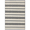 Asiatic Monty Stripe Rug - Black/Cream - 200 x 290