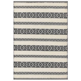 Asiatic Monty Stripe Rug - Black/Cream - 200 x 290