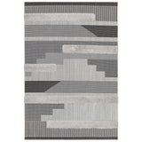 Asiatic Monty Geometric Rug - Black/Grey - 160 x 230