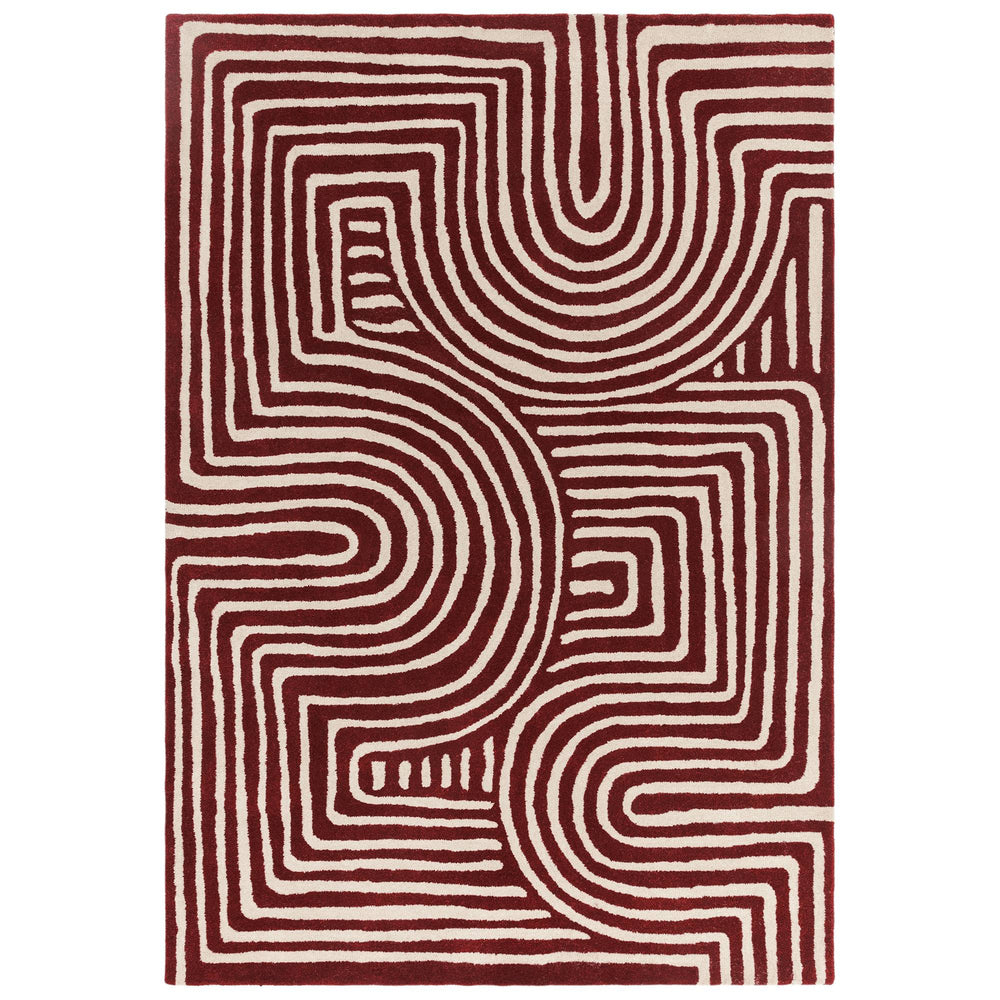 Asiatic Reef Curve Plum Rug