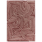 Asiatic Reef Curve Plum Rug - Purple - 200 x 290