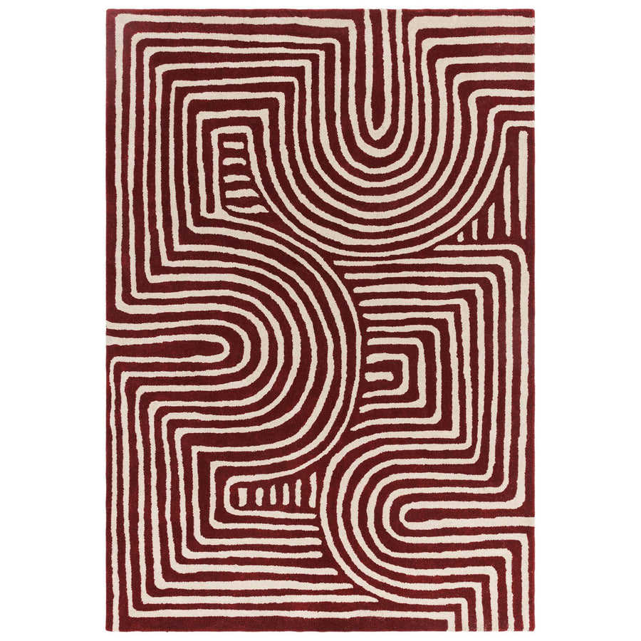 Asiatic Reef Curve Plum Rug